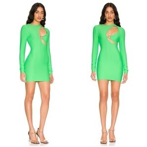 SUPERDOWN Sasha Bandage Mini Dress In Bright Green